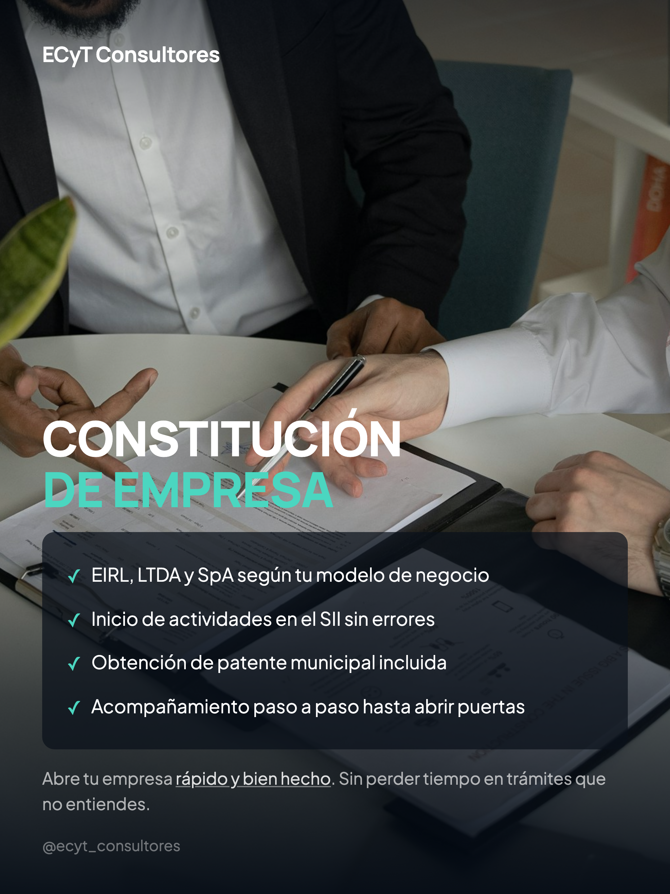 Constitución de Empresa — ECyT Consultores